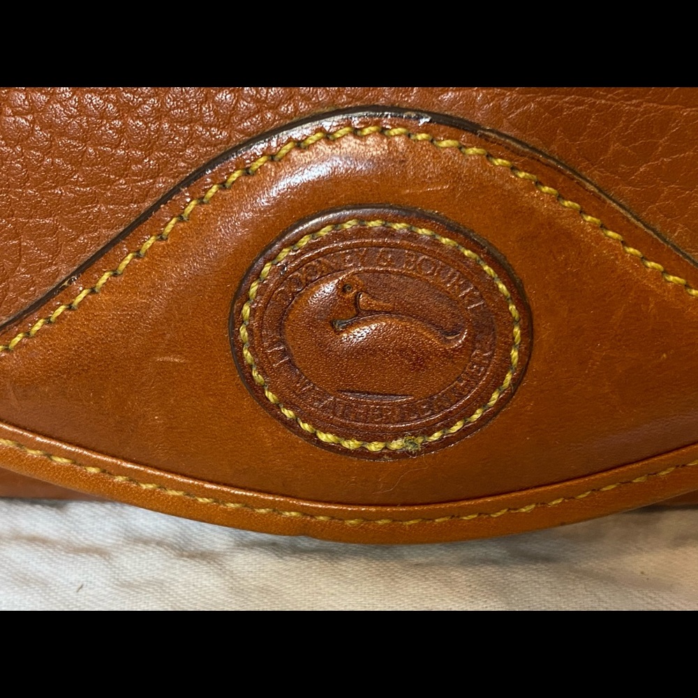 Dooney & Bourke Vintage Brown Leather Eyeglass Case